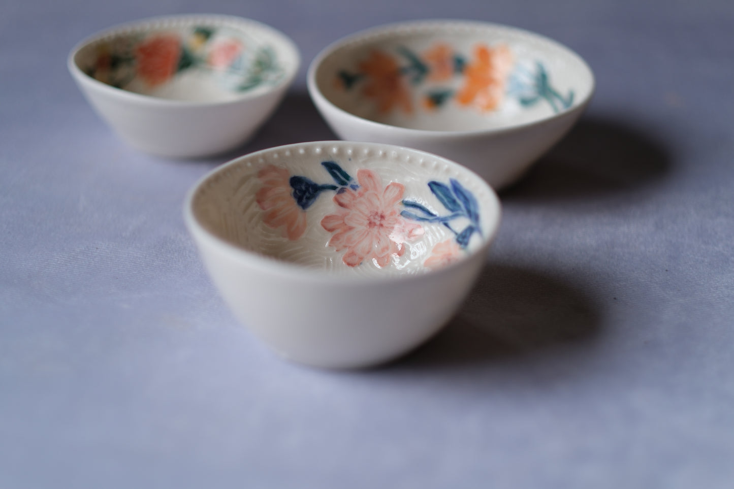 Mini Carved Zinnia Bowl