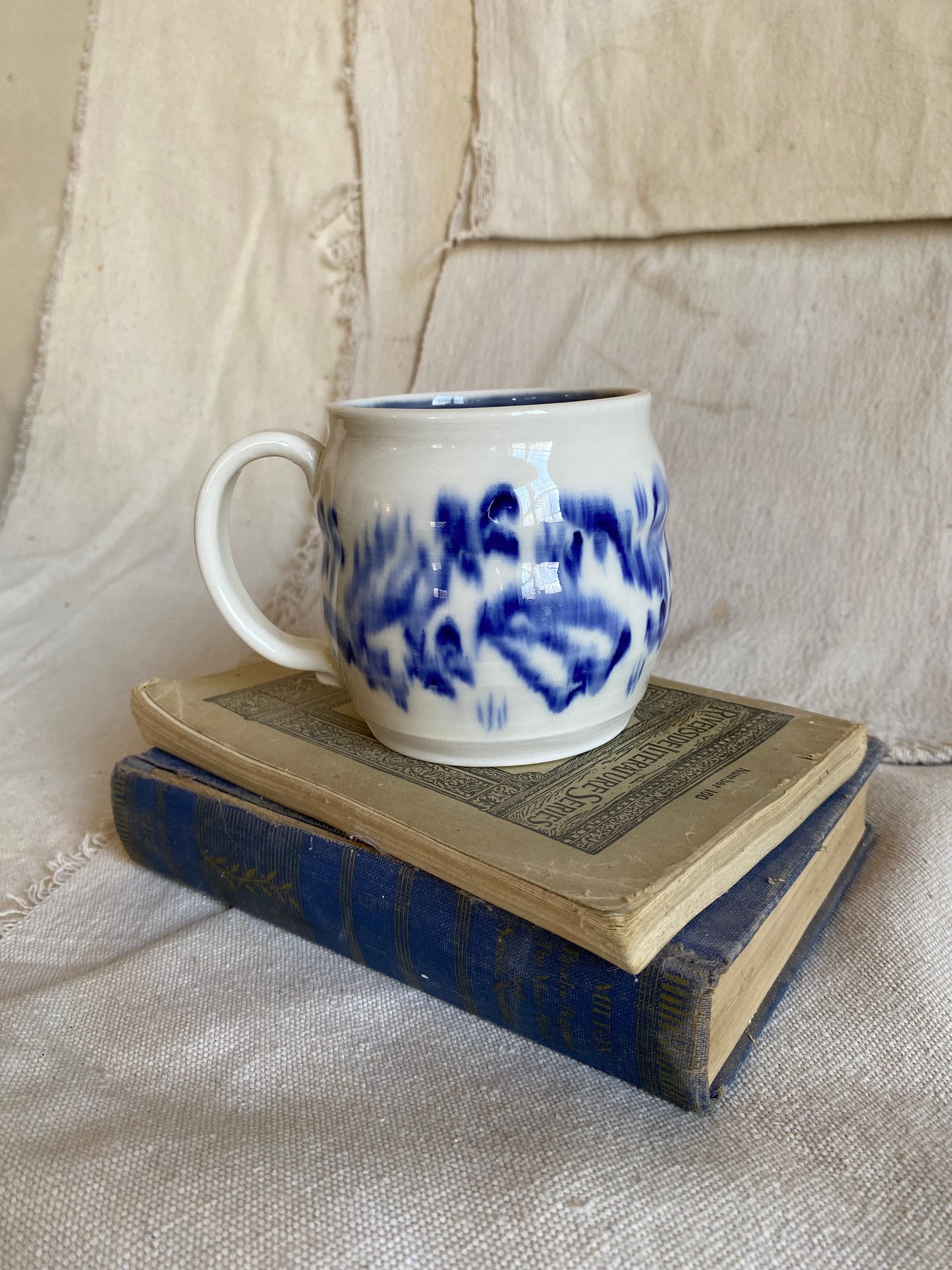 Blue and White Mug