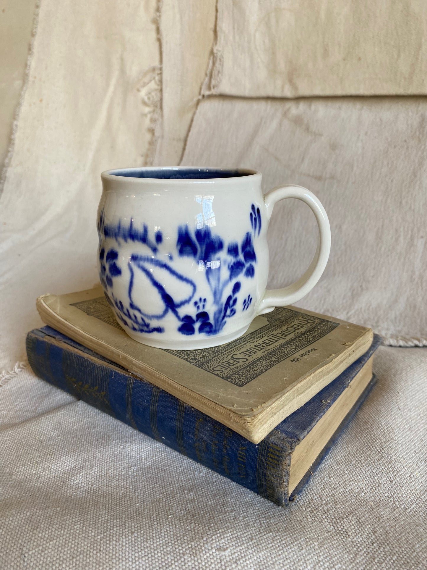 Blue and White Mug