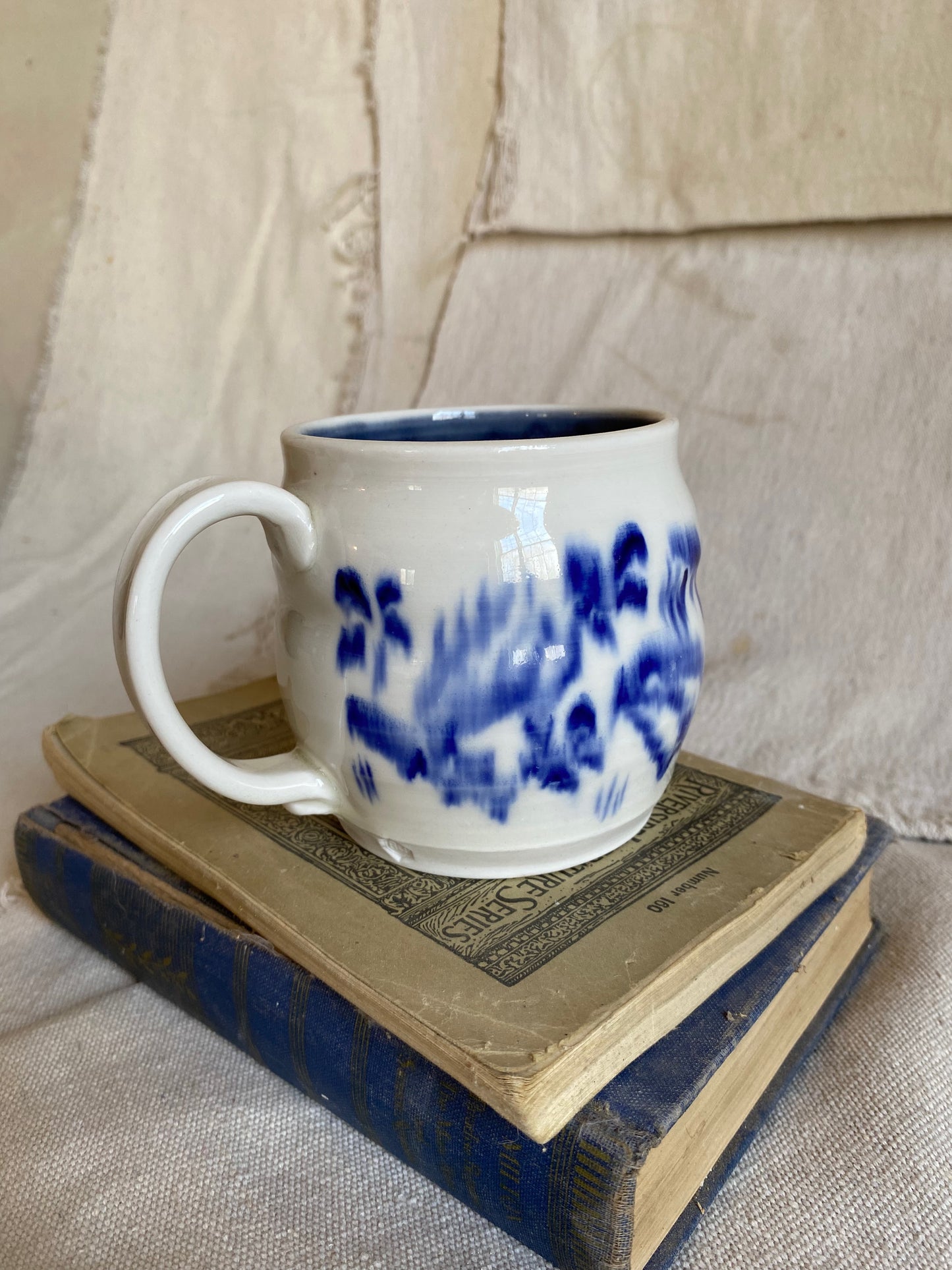 Blue and White Mug