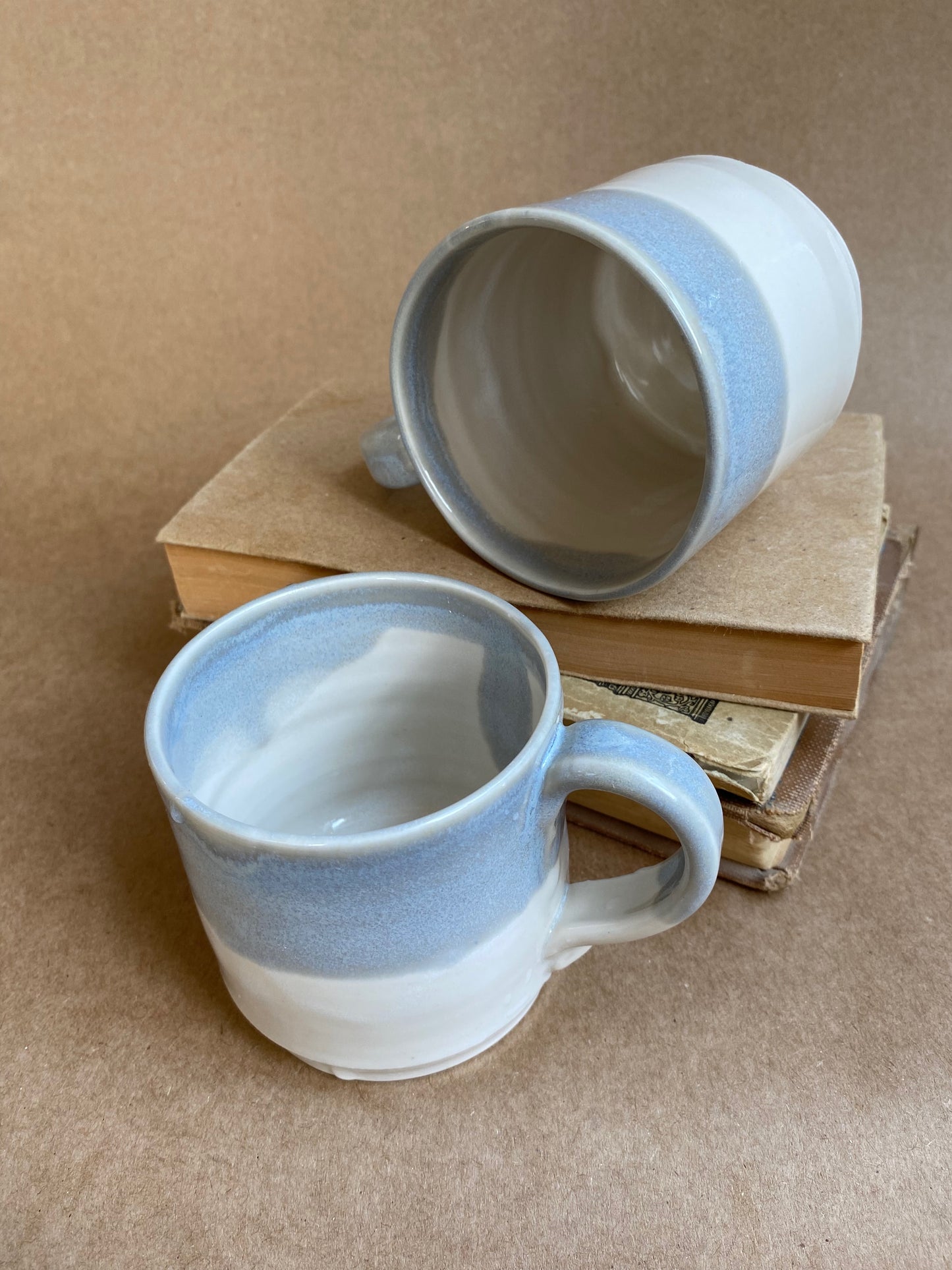White and Cloud Blue Mug