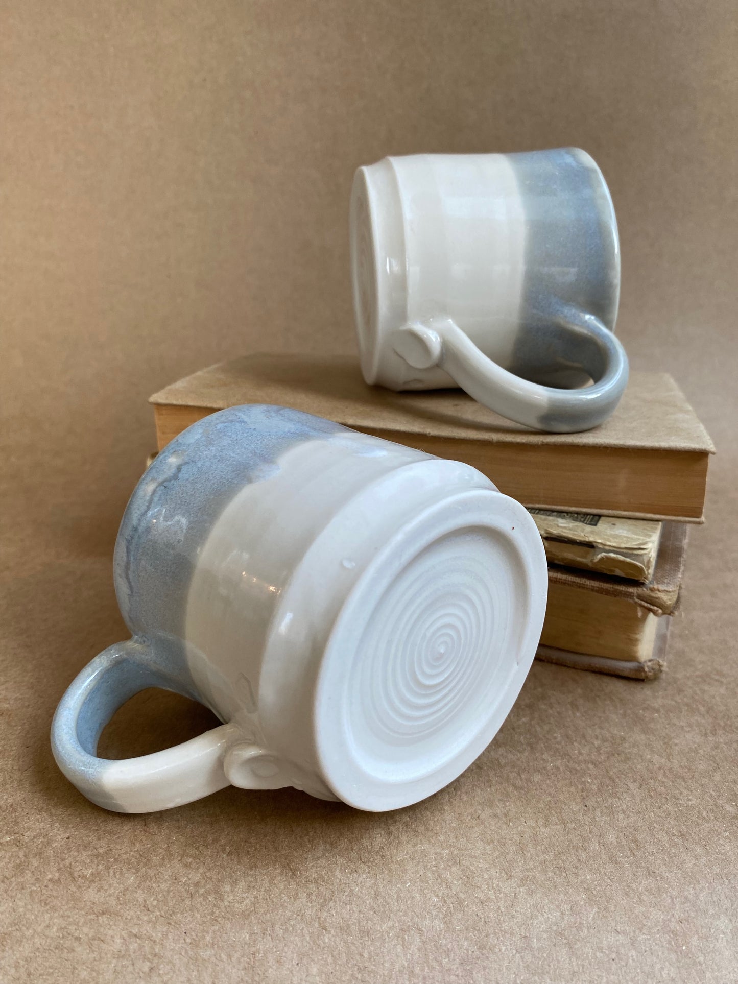 White and Cloud Blue Mug