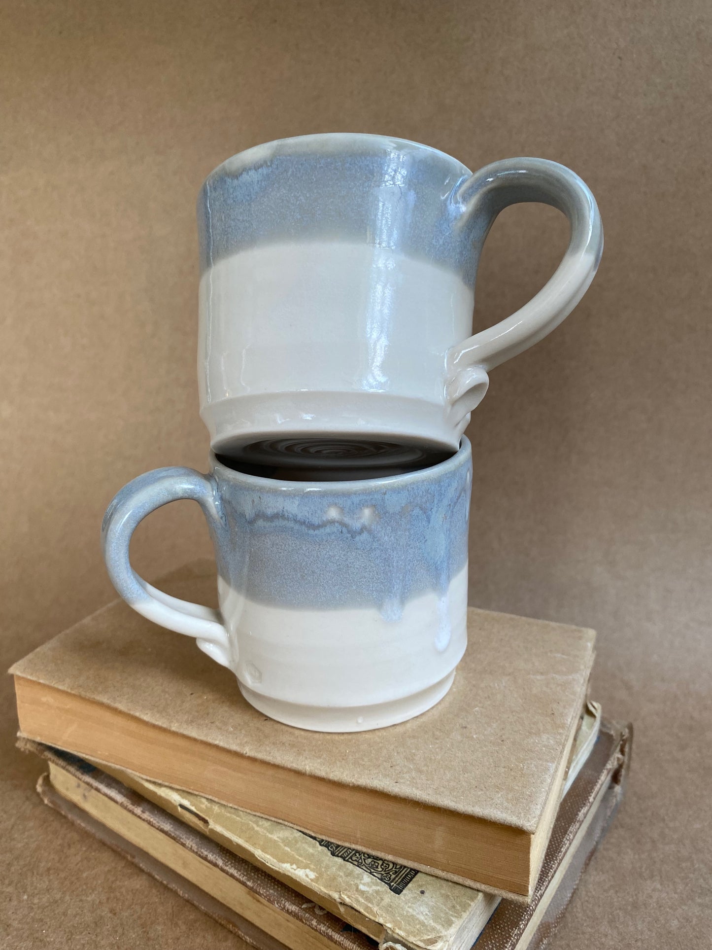 White and Cloud Blue Mug