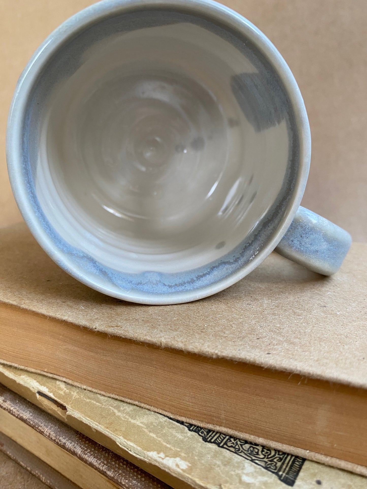White and Cloud Blue Mug