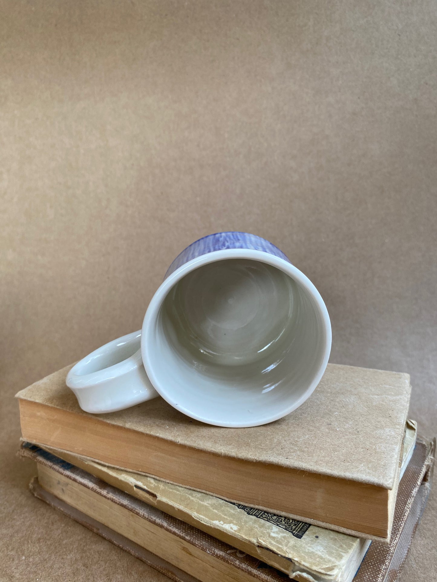 White and Blue Mug