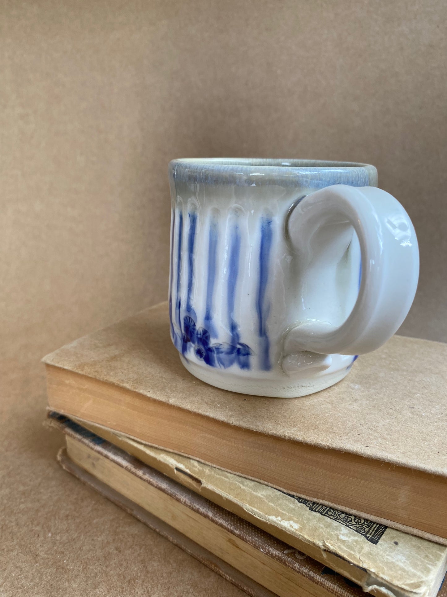 Blue, White, Gray Mug