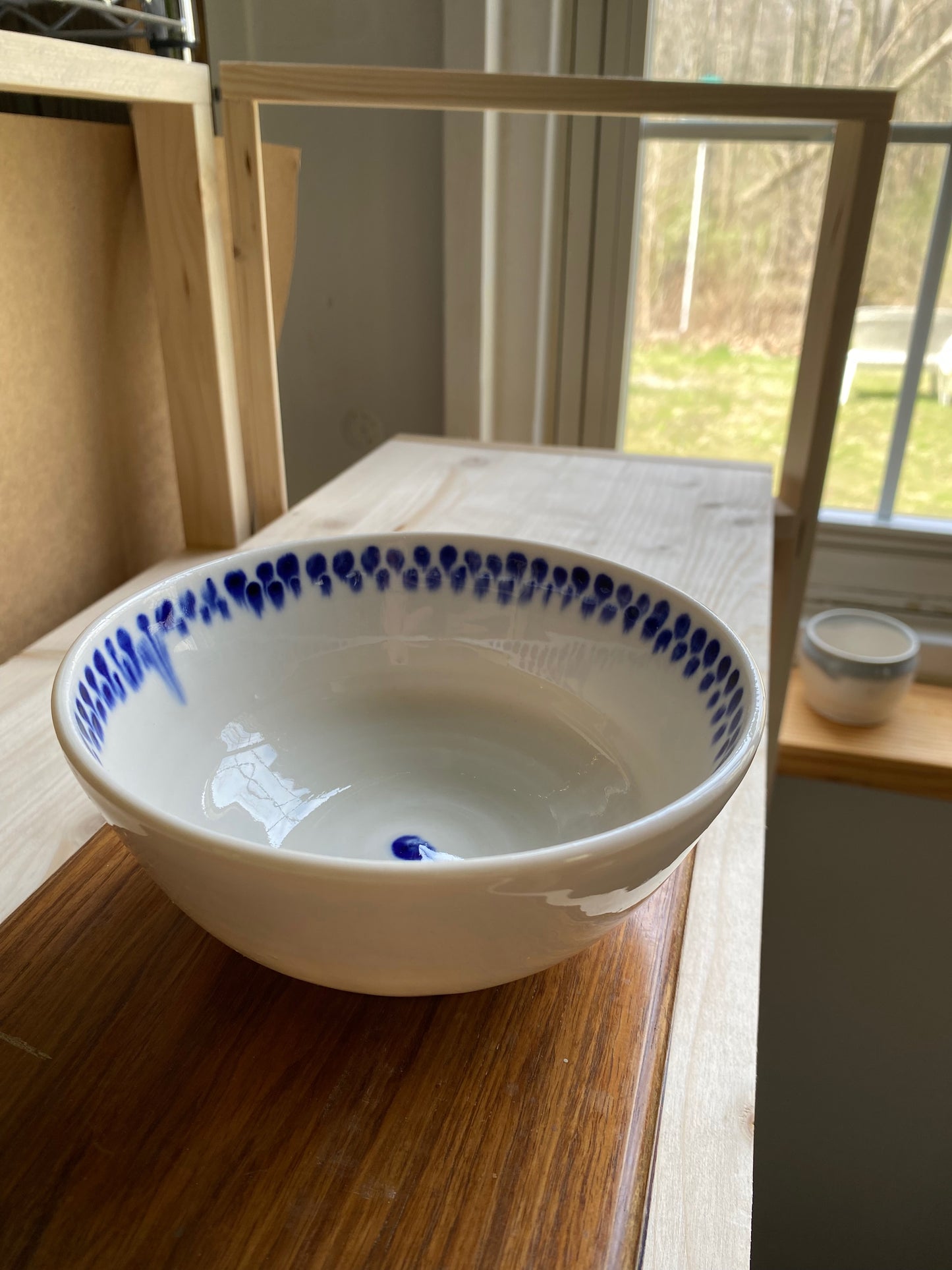 Cobalt Drippy Bowl