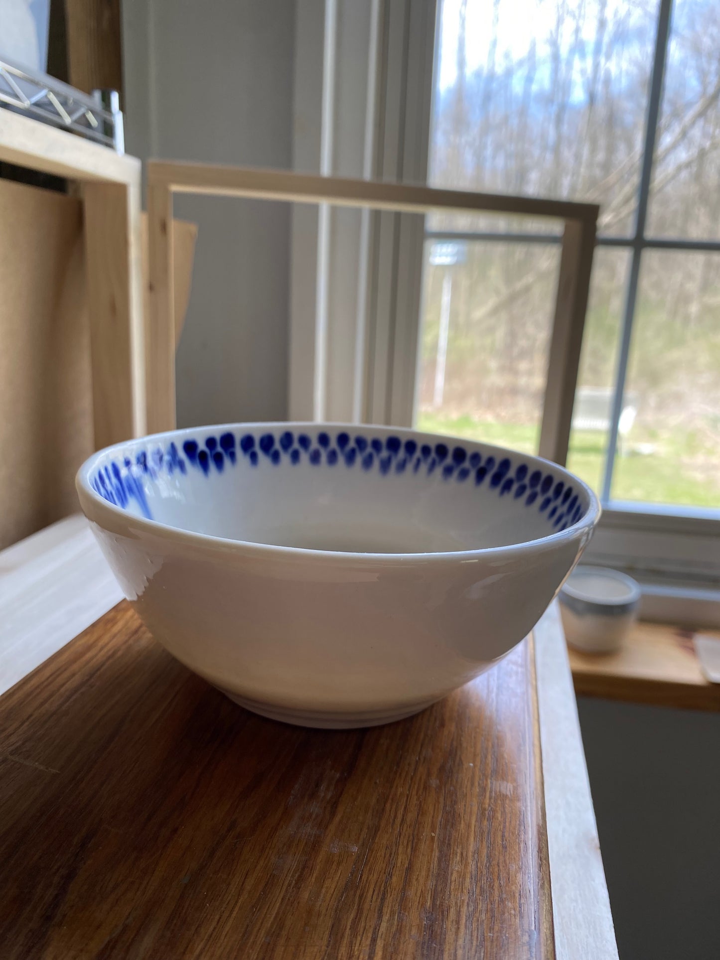 Cobalt Drippy Bowl
