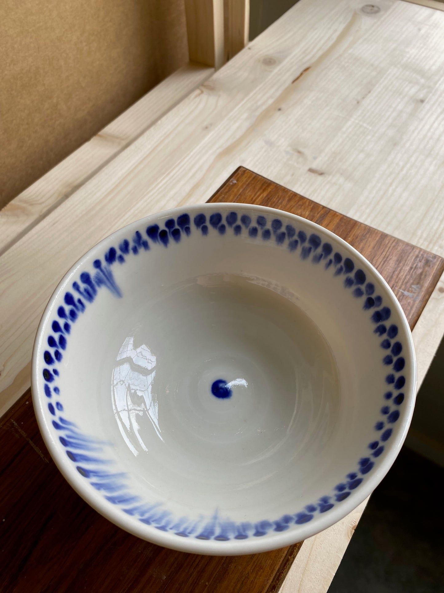 Cobalt Drippy Bowl