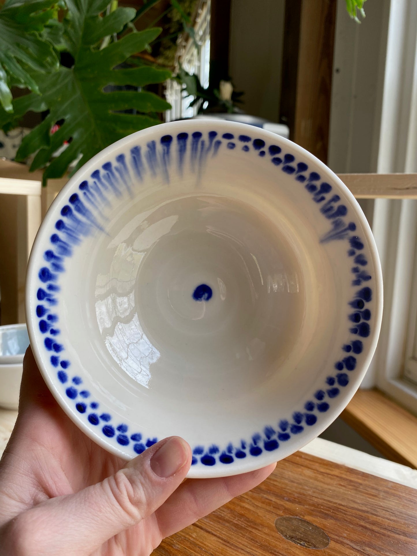 Cobalt Drippy Bowl