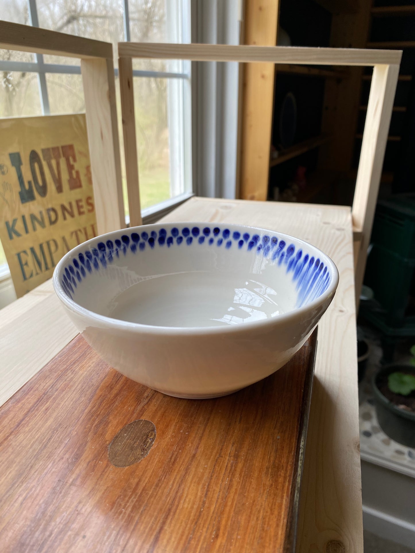 Cobalt Drippy Bowl