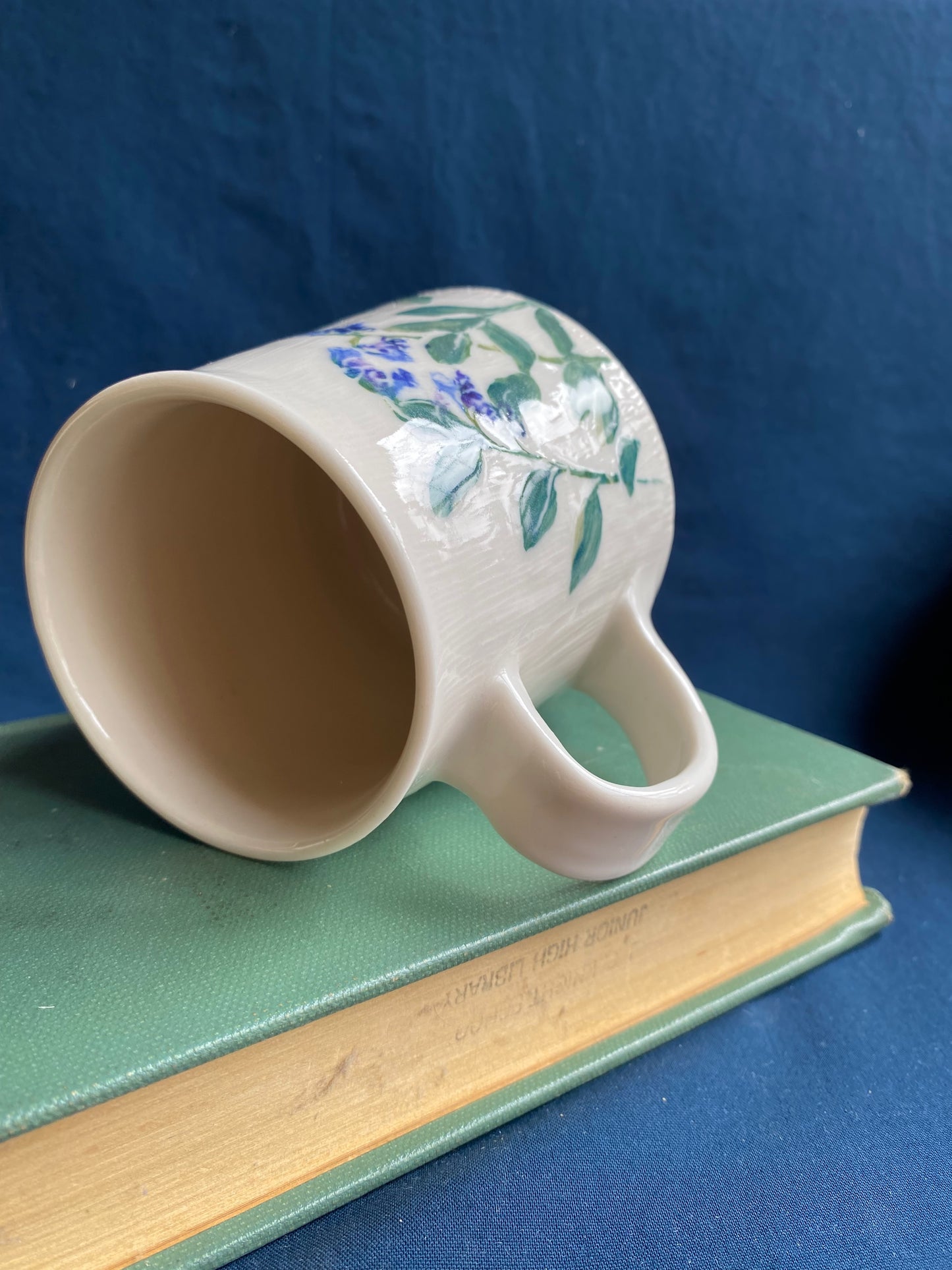 Bluebell Carved Mug