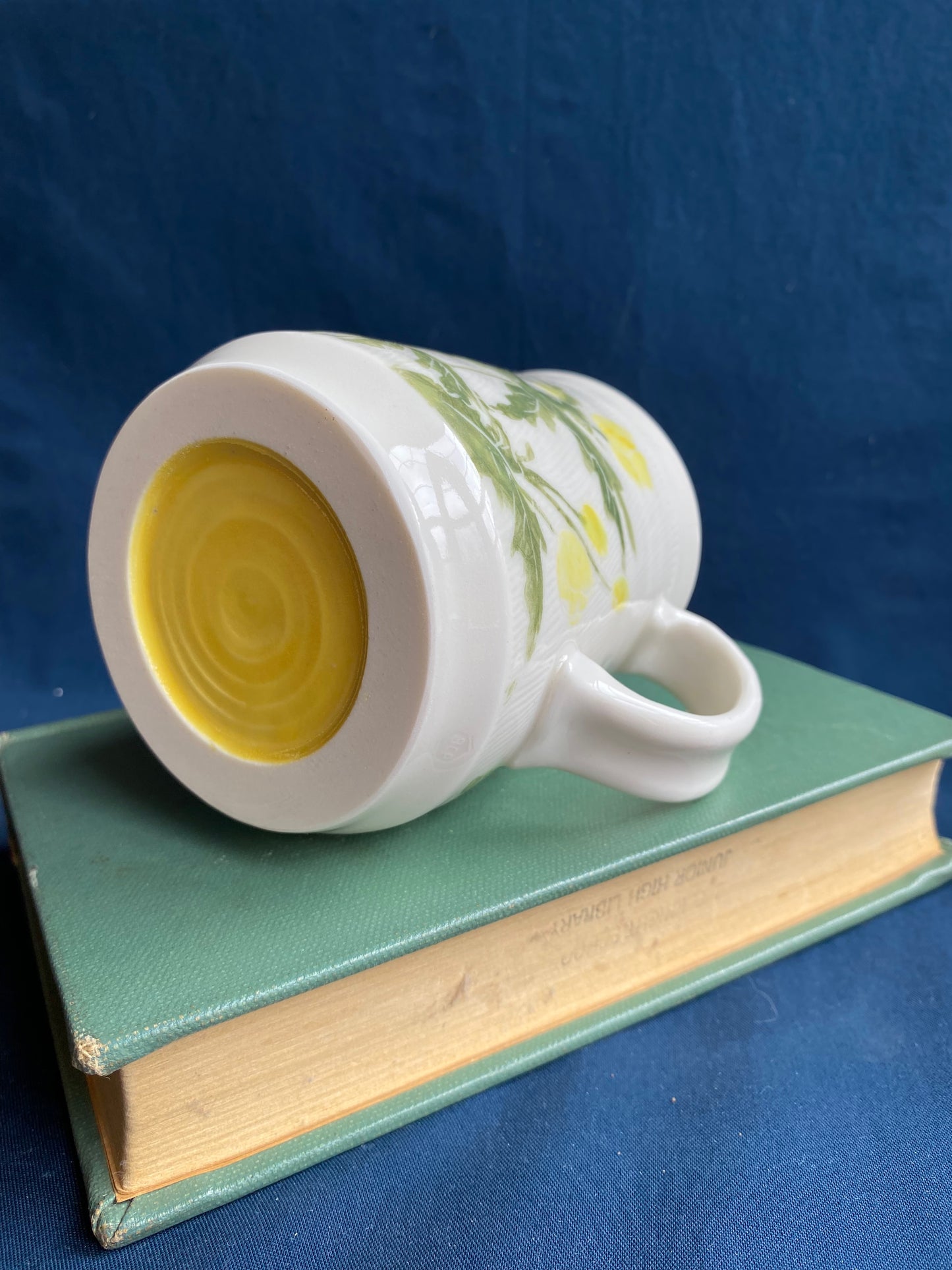 Wood Poppy Carved Mug