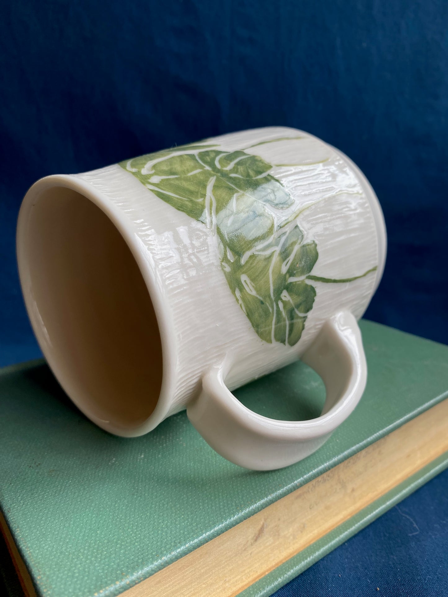 May Apple Carved Mug