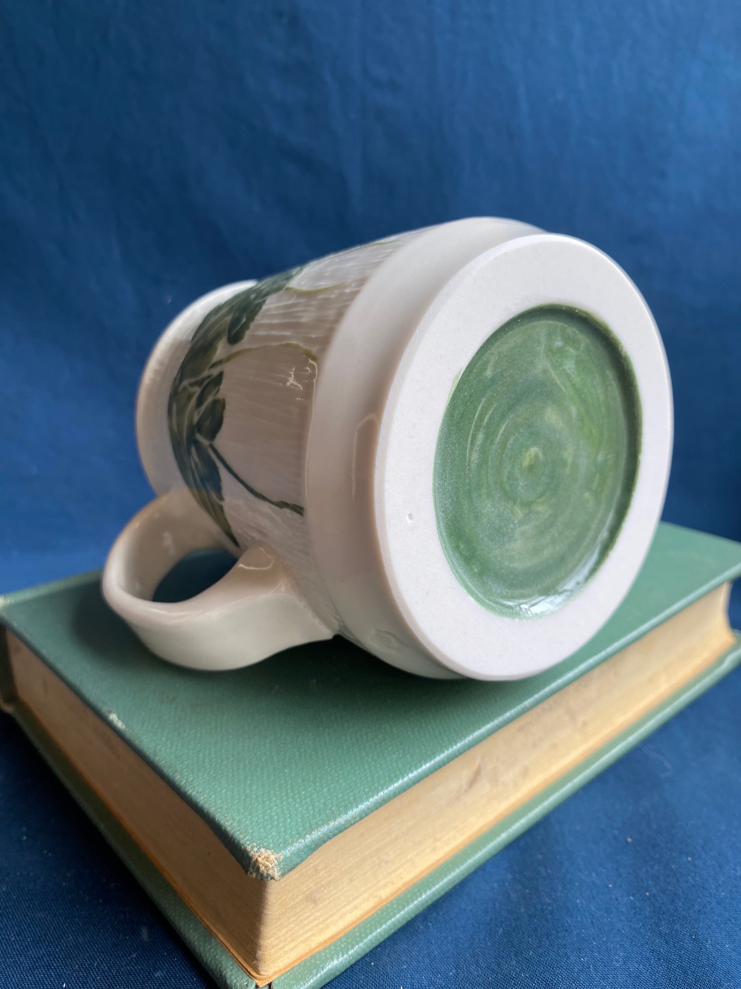 May Apple Carved Mug