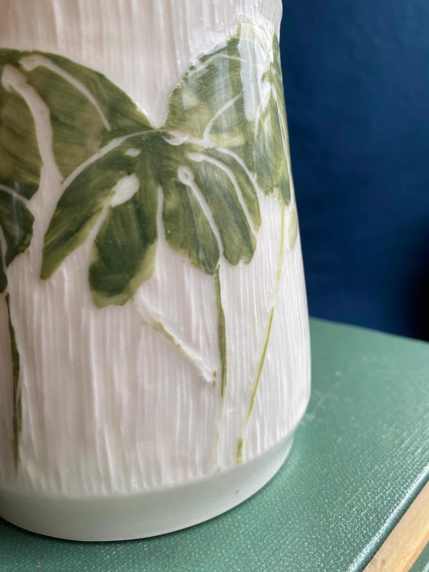 May Apple Carved Mug