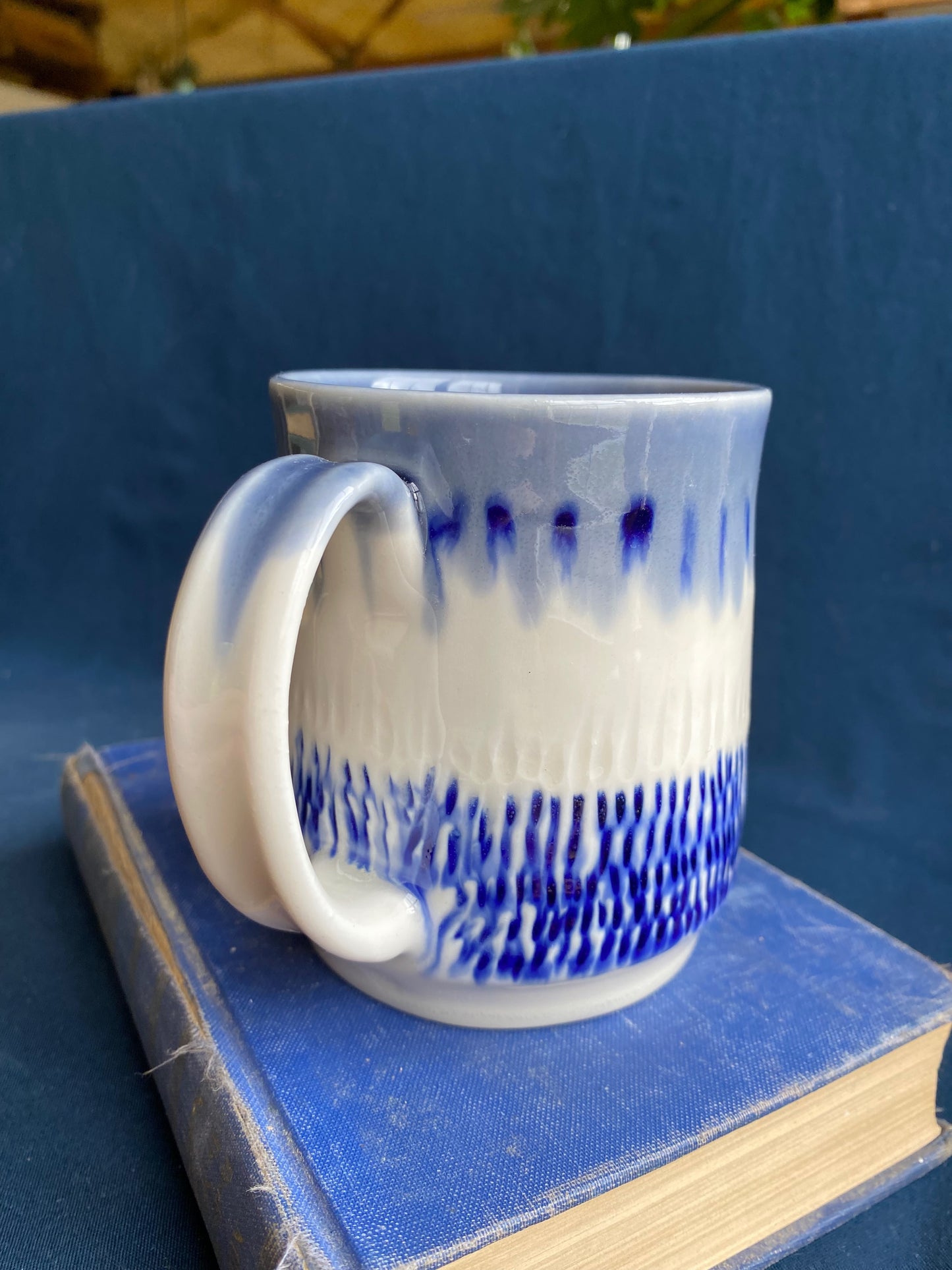 Drippy Cobalt Mug