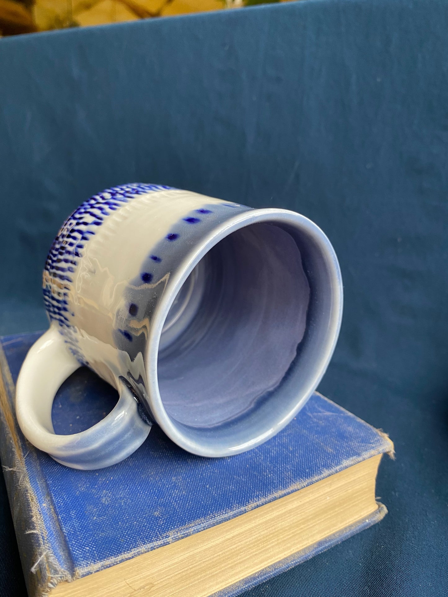 Drippy Cobalt Mug