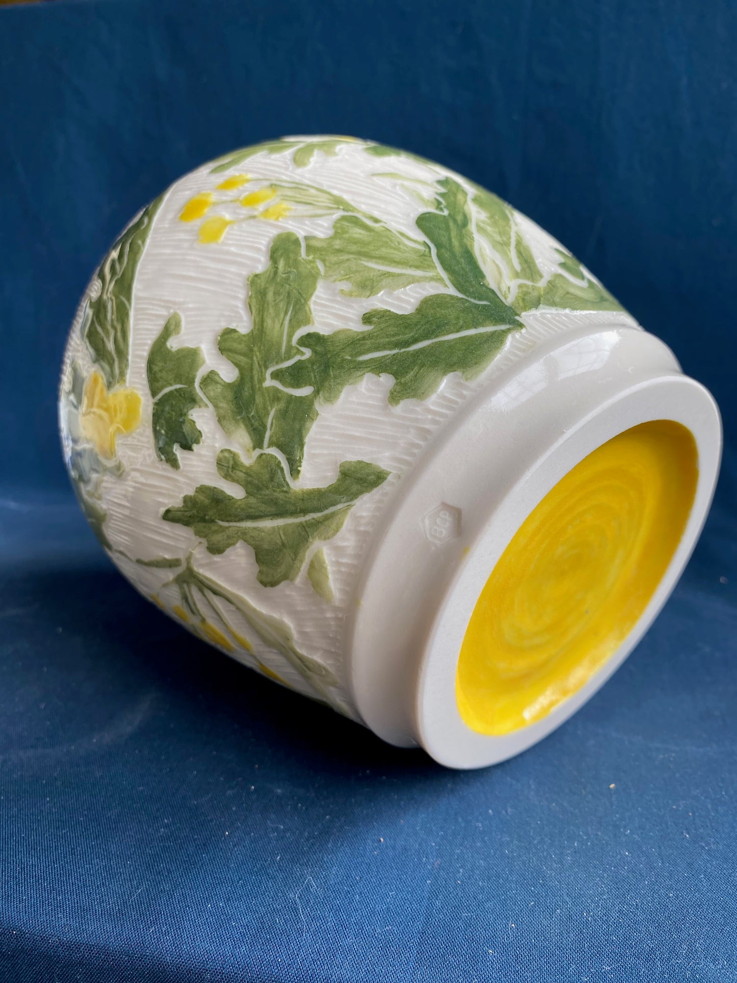 Wood Poppy Carved Vase