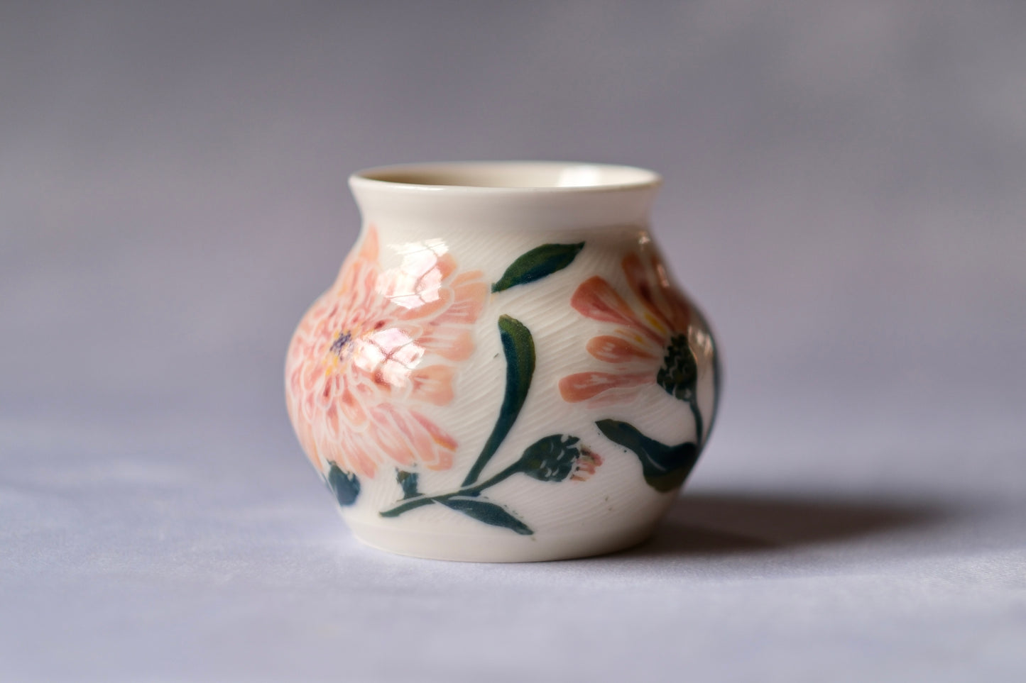 Zinnia Bud Vase in Pink