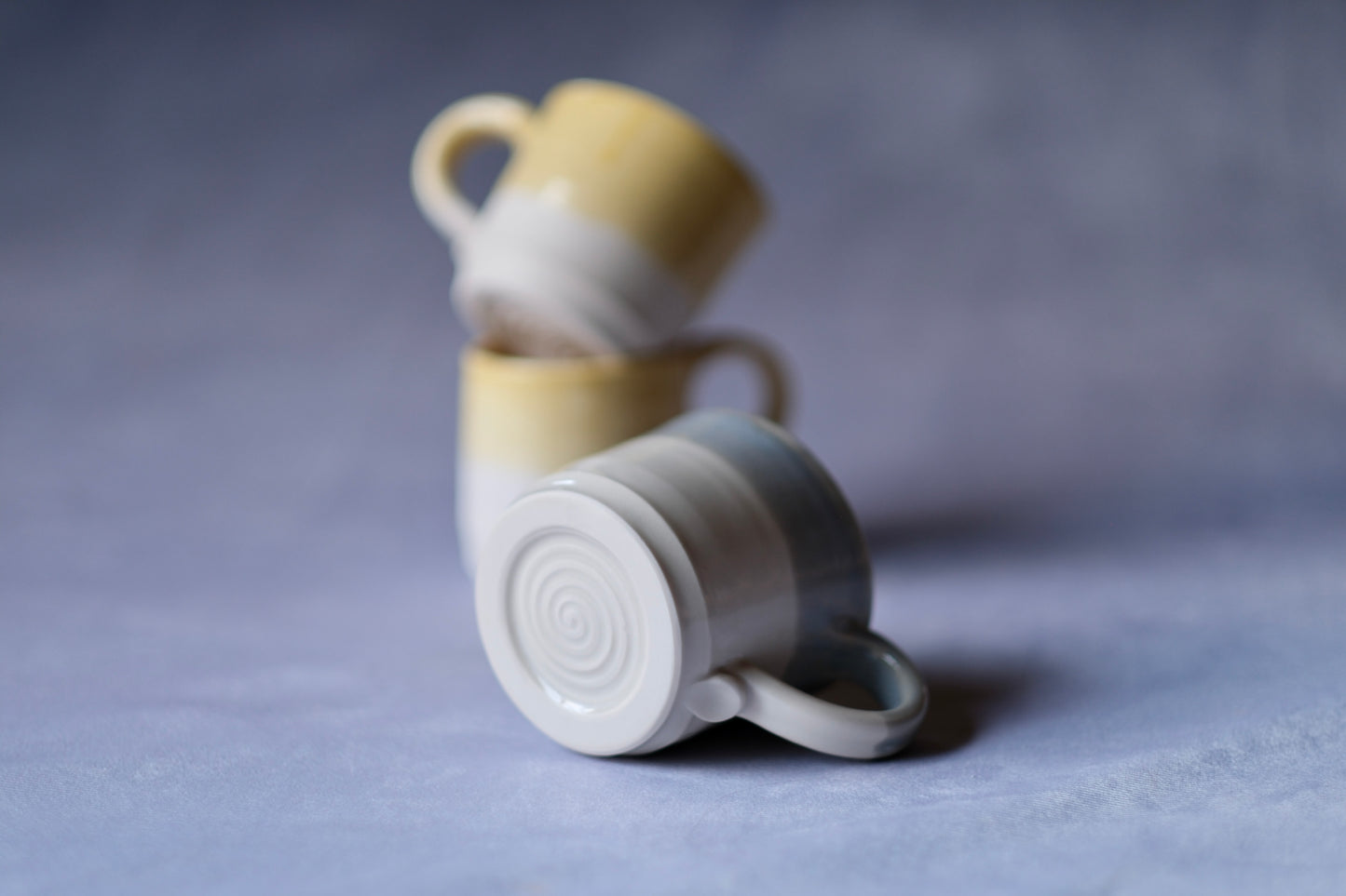 White and Cloud Blue Mug