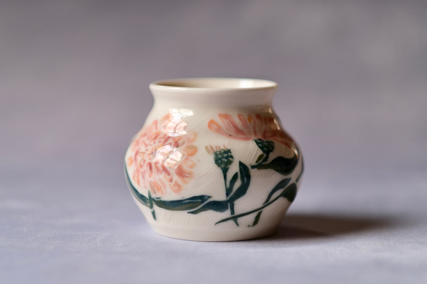 Zinnia Bud Vase in Pink