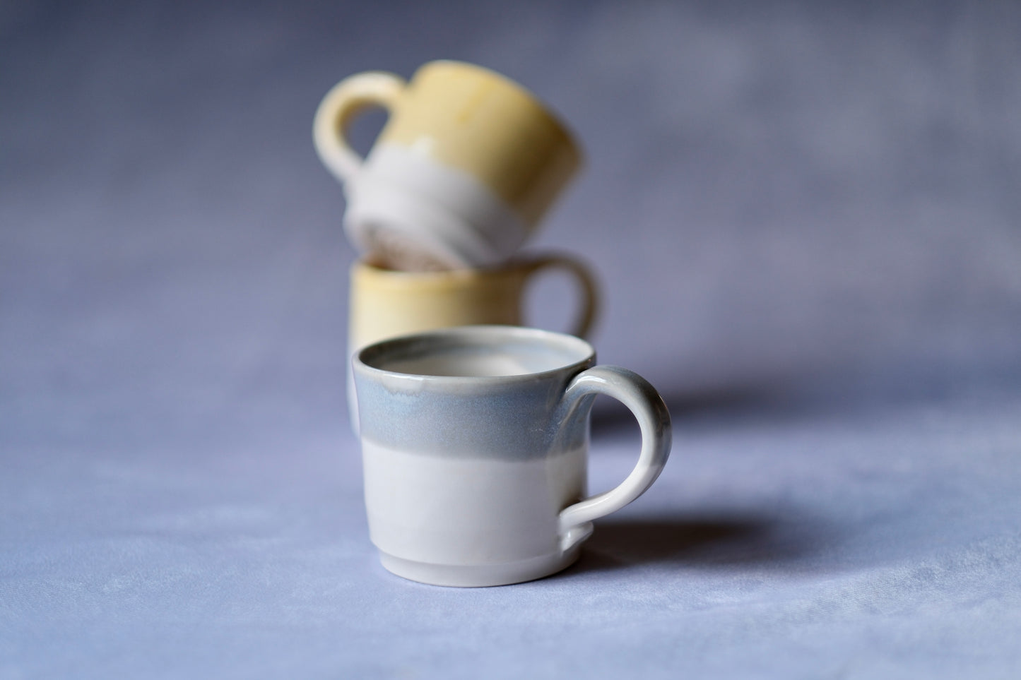 White and Cloud Blue Mug