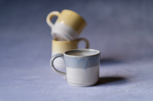 White and Cloud Blue Mug