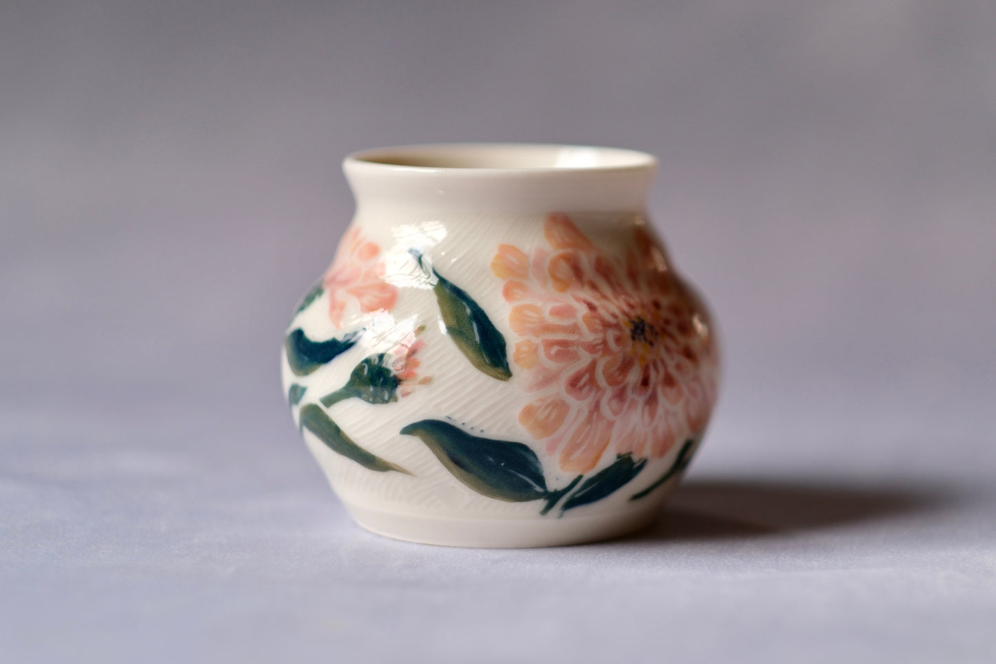Zinnia Bud Vase in Pink