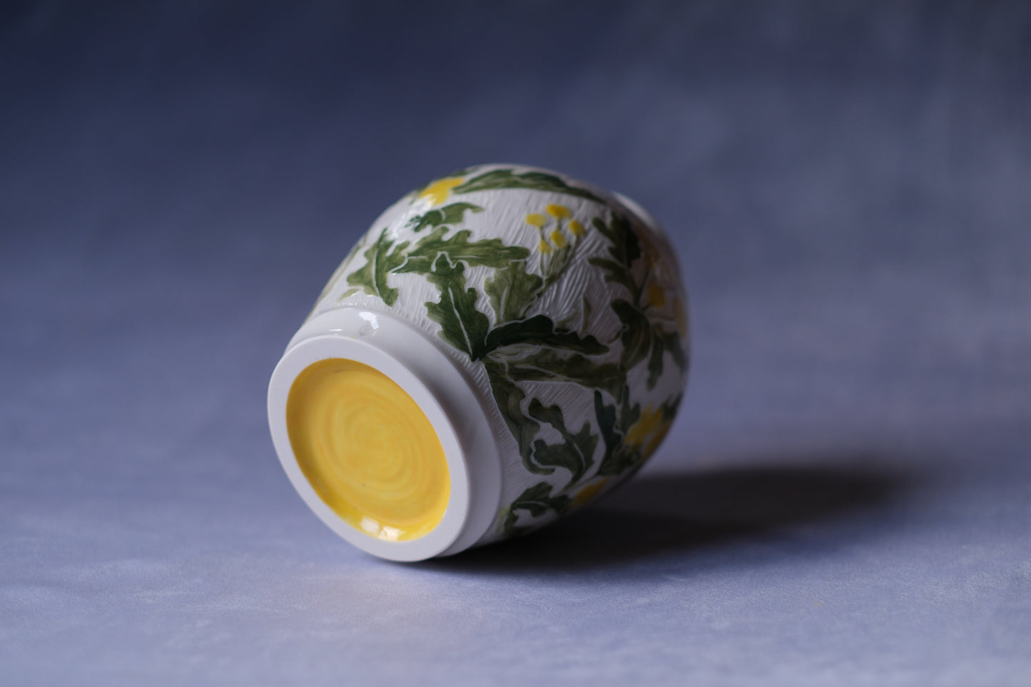 Wood Poppy Carved Vase