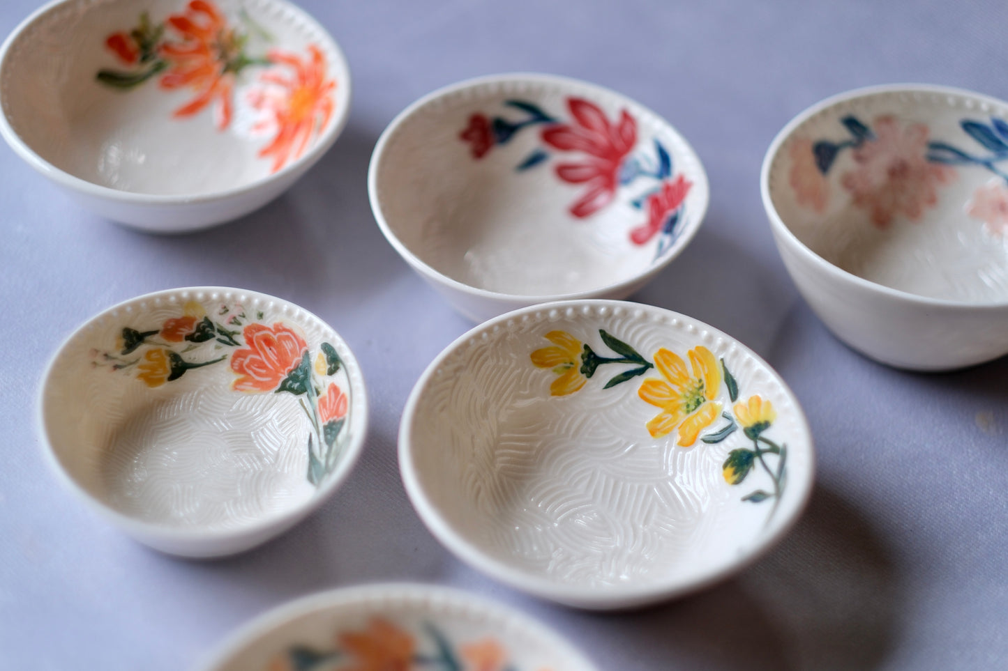 Mini Carved Zinnia Bowl