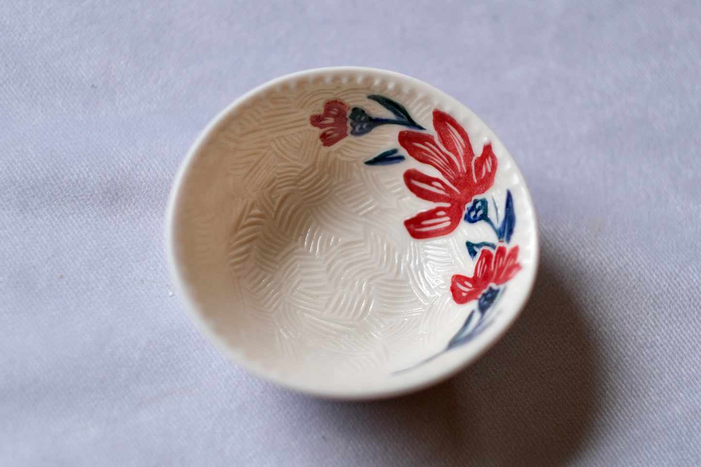 Mini Carved Zinnia Bowl