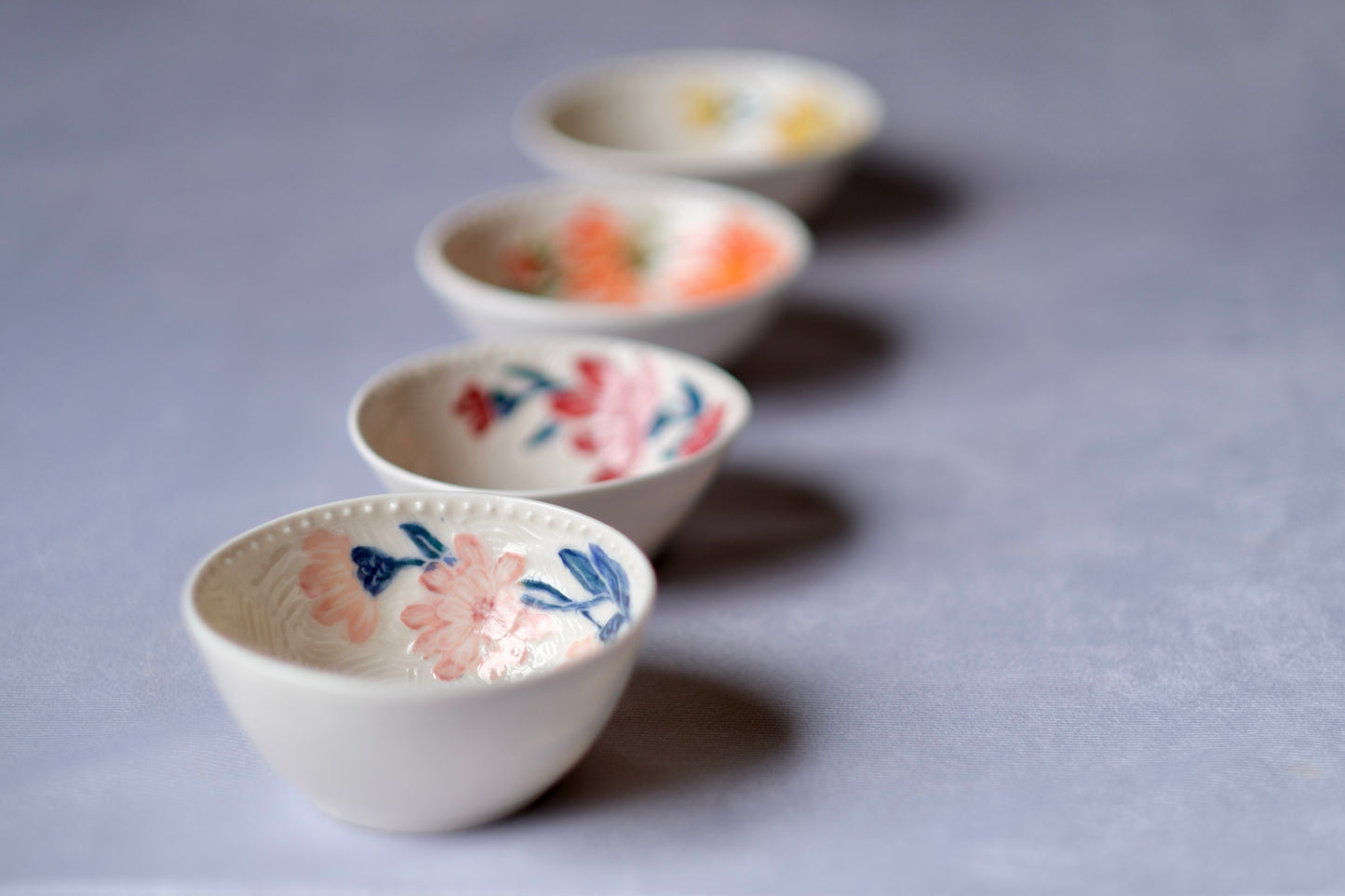 Mini Carved Zinnia Bowl