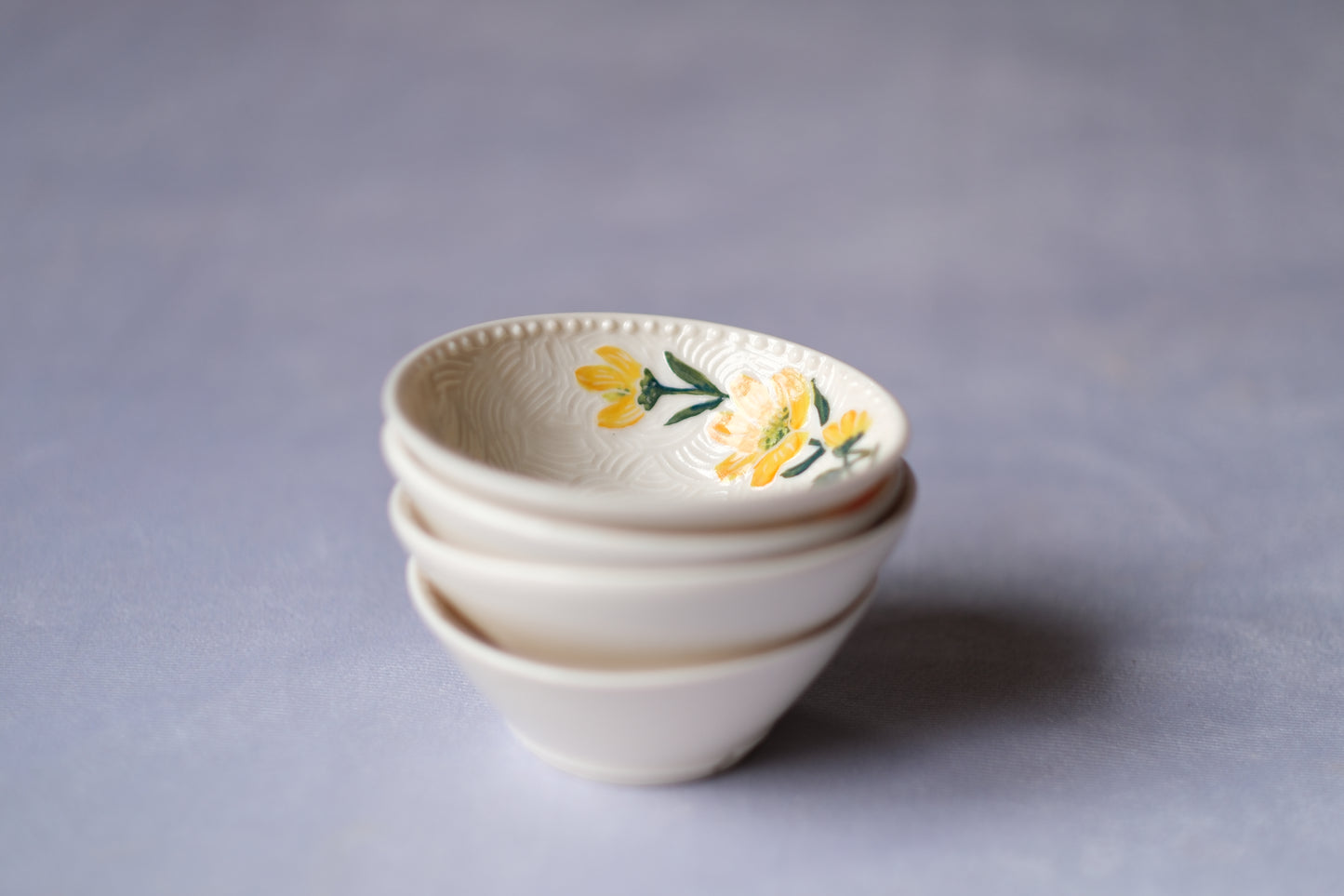 Mini Carved Zinnia Bowl