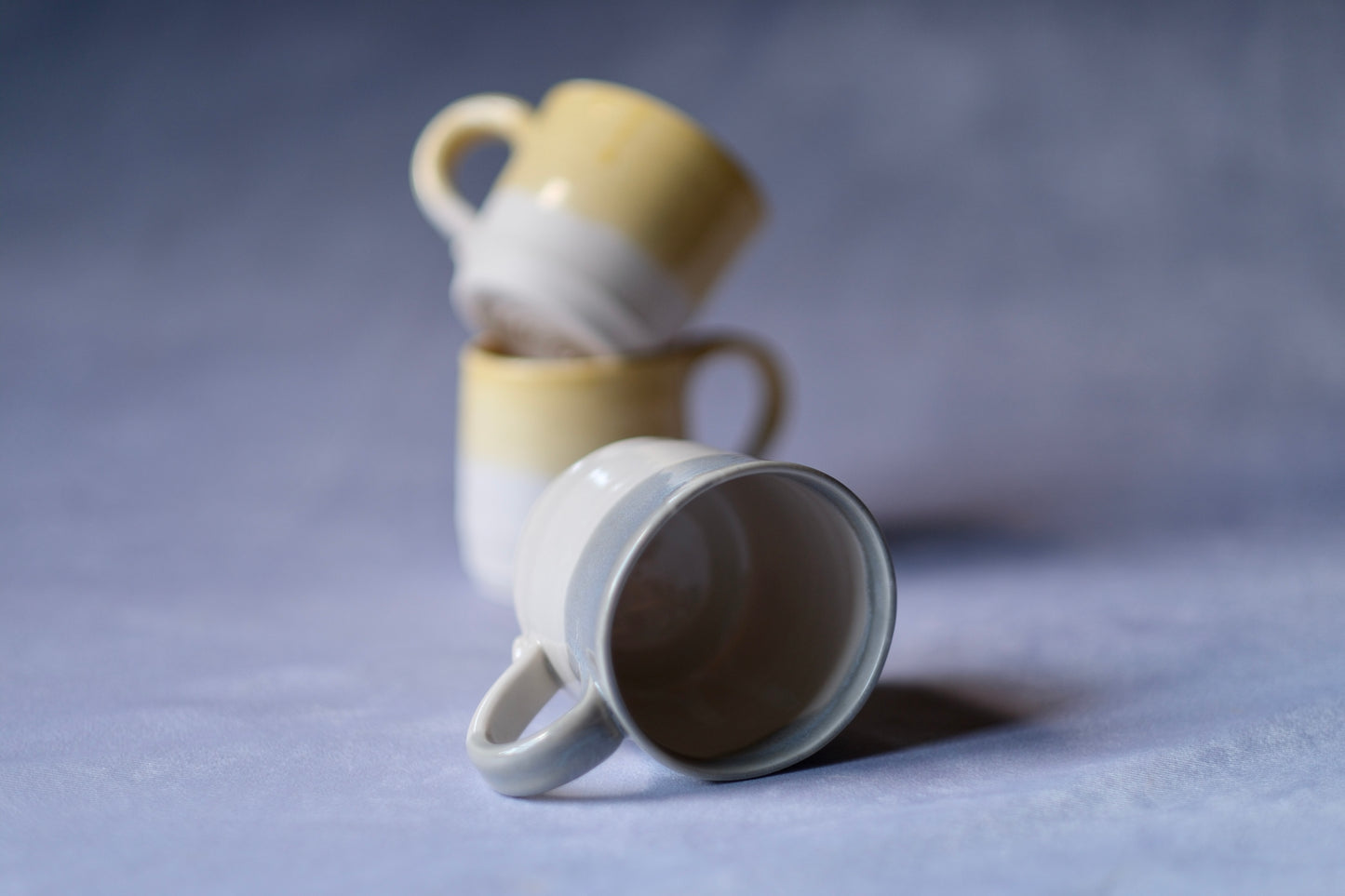 White and Cloud Blue Mug