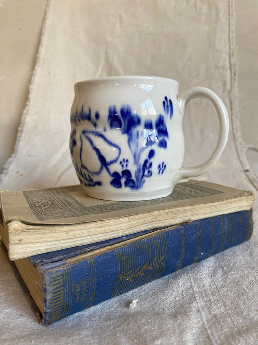 Blue and White Mug