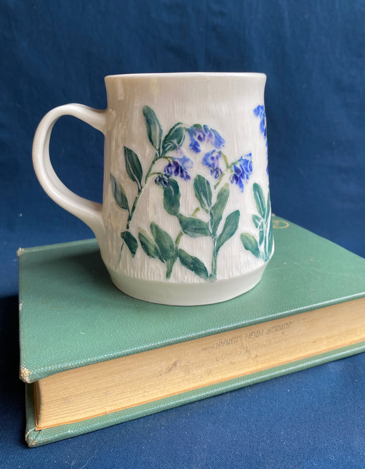 Bluebell Carved Mug